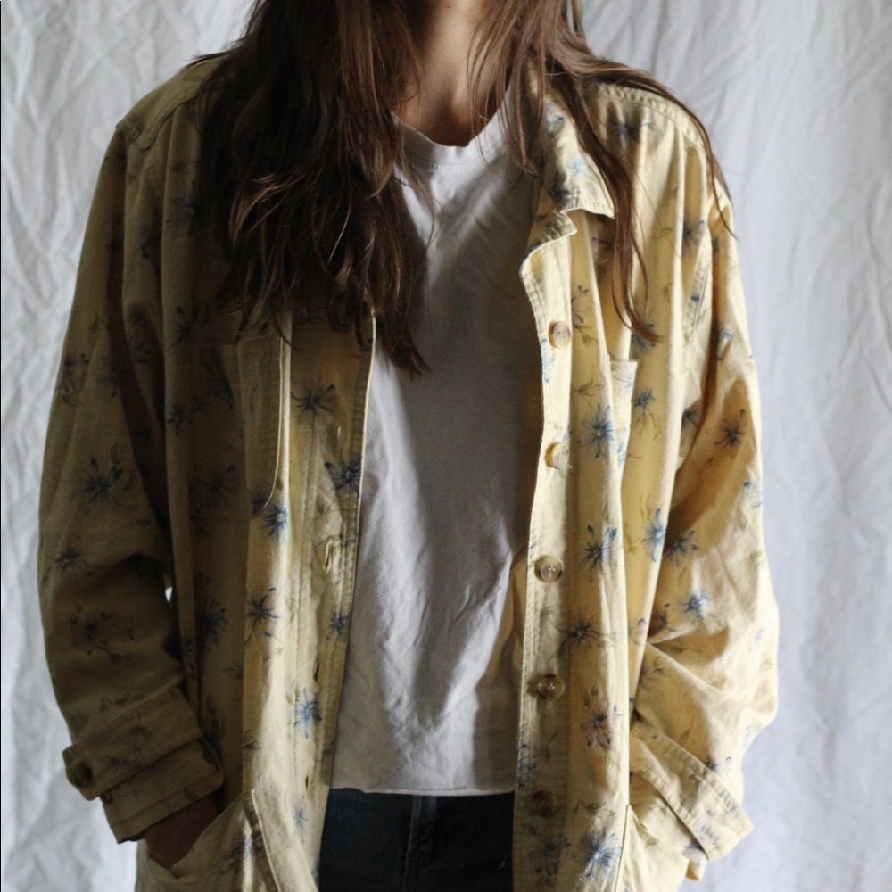 Yellow floral Jacket